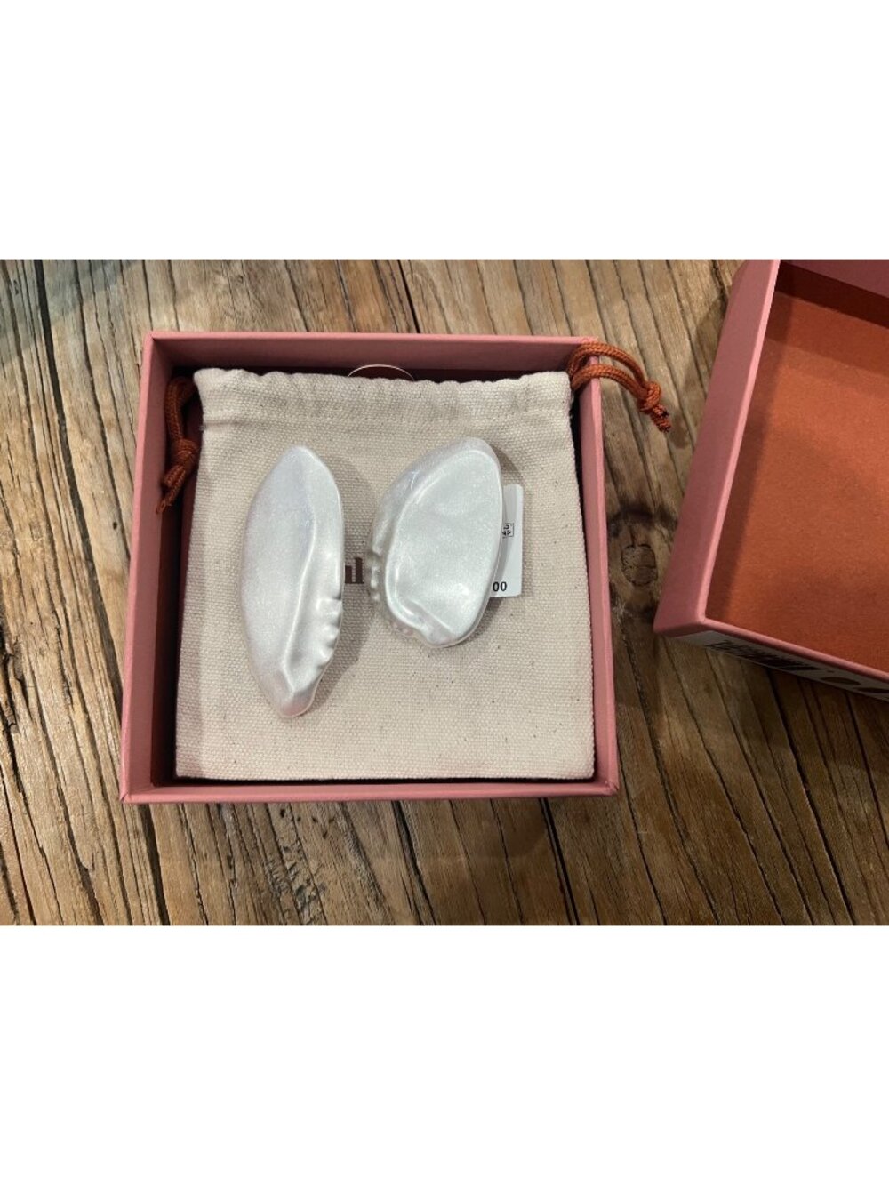Cult Gaia Inara Silver Tone Asymmetrical Hammered Earrings Oversized